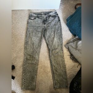 Old Navy Gray Wash Boyfriend Mid Rise Jeans Tall
